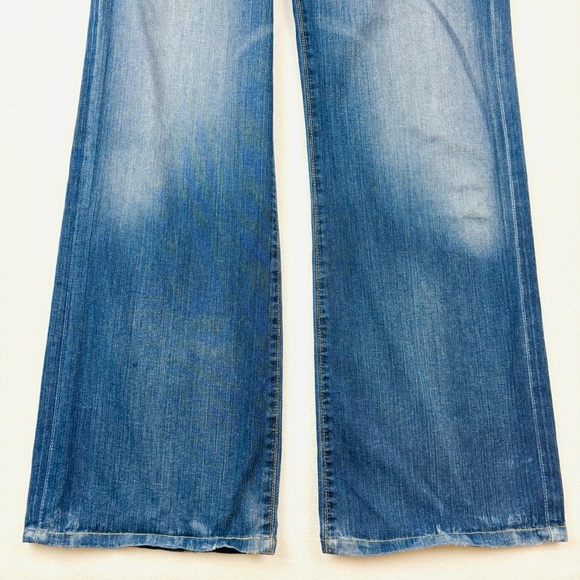 Adriano Goldschmied The Symbol Button Fly Faded Straight Leg Jeans (31/32) - Picture 6 of 16